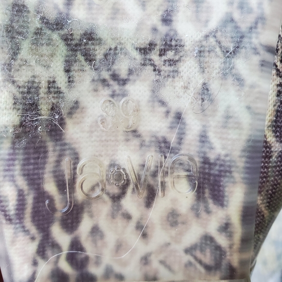 JA-VIE Snake Print Jelly Flat Shoes - Picture 9 of 13